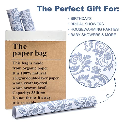 Thenshop 30 Sheets Floral Scented Drawer Liners 14 X 19.5 Inch Dresser Drawer Liner Shelf Liner Non Adhesive Paper Sheets For Kitchen Cabinet Home Shelf Closet (Rustic Style) #TOP6