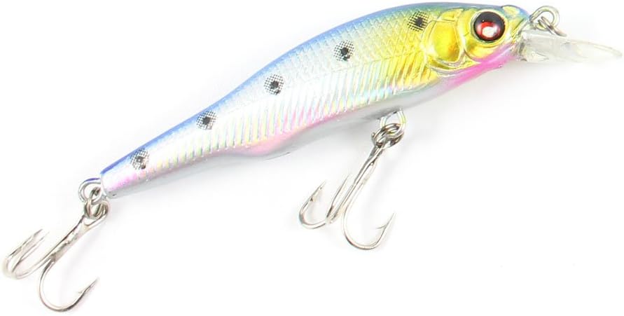 Fishing Lures Crankbait Q0970 70mm 4g MinnowFly Tackle Freshwater Seawater Crank Hard Baits Jerk Pike Hooks Salmon
