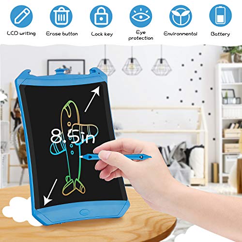 Orsen LCD Writing Tablet, 8.5-inch Colorful Drawing Doodle Board Drawing Tablet, Boys Gifts Toys for 3 4 5 6 7 Year Old Boys(Light Blue) - Thumbnail 6