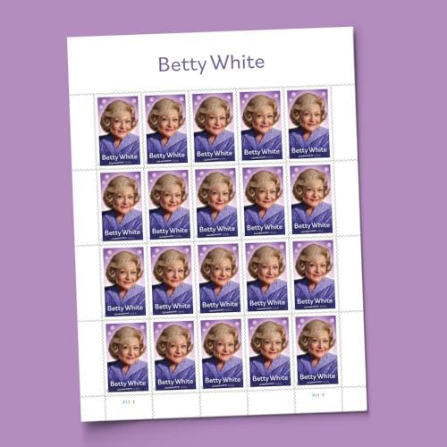 Betty White 2025 (2 Sheets of 20) First-Class Mail Forever Postage Stamps image 3