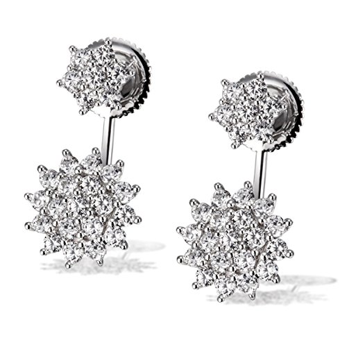 Preisvergleich Produktbild Goldmaid Damen-Ohrstecker 925 Sterlingsilber 48 weiße Zirkonia Ohrringe Schmuck