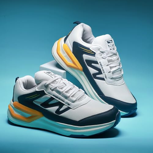 Image of ASIAN Civic-01 Men's Sports Running Shoes | Lightweight Sneakers with Breathable Mesh Upper, Shock-Absorbing Cushion Midsole & Non-Slip Outsole for Running, Walking & Gym