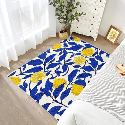 Tapete decorativo 5x7 cortado lavable antideslizante miniatura 4