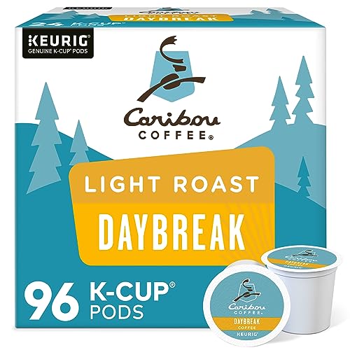 Caribou, Daybreak Morning Blend, Single-Serve Keurig K-Cup Pods, Light Roast Coffee, 96 Count...