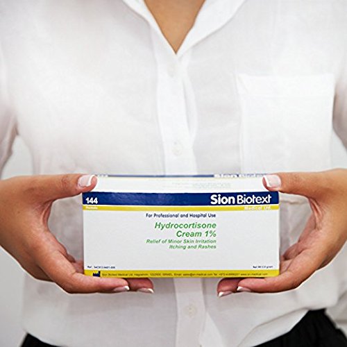 Hydrocortisone Cream 1% Anti Itch Max Strength Ointment Cortisone by Sion Medical. for Skin Irritation, Rash Relief, Eczema, Psoriasis. Large Pack 0.031oz (0.9g) 144 per Box Anti itching Packets