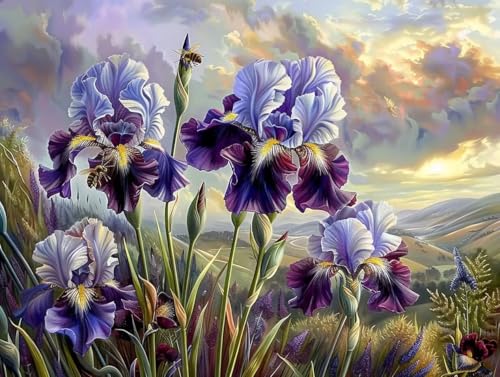 Cadeau Diamond Painting Fleurs colorées pour passionnés de DIY