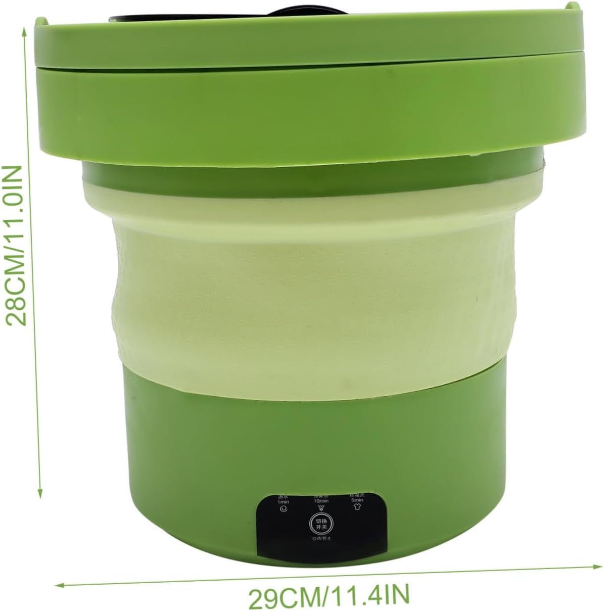 Alipis Portable Folding Mini Washing Machine 6l with US Plug, Compact Portable Washer for Camping and Travel, Lightweight Clothes Washer for Small Loads and Outdoor Use