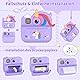 Fippesax Sofortbildkamera Kinder, 1080P HD Kinderkamera Sofortbildkamera mit 32-GB-Karte und Fotopapier, 48MP Selfie Digitalkamera, Kinderspielzeug Geschenke für Jungen & Mädchen von 3-12 Jahren