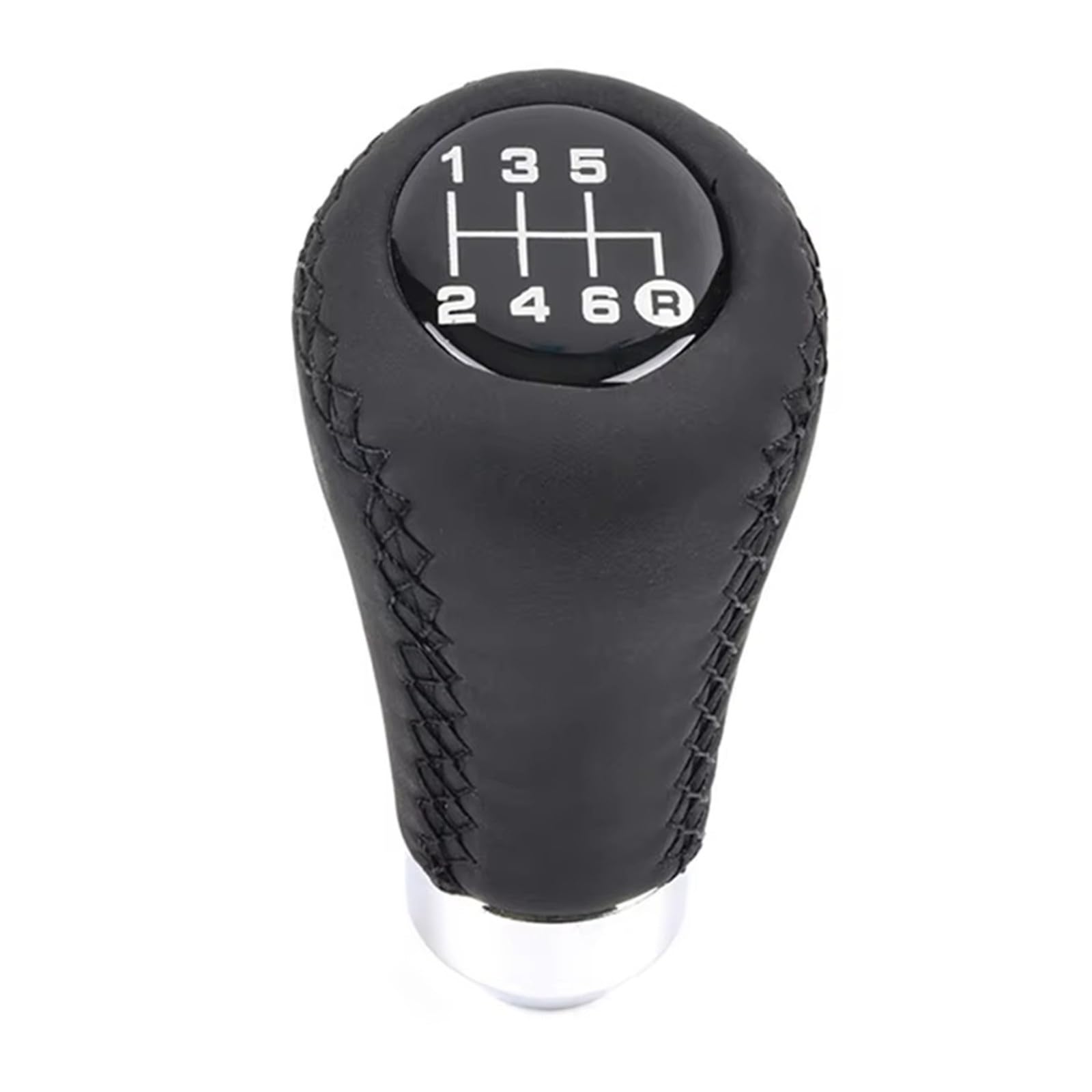 EFDDTBHE Universal Car Manual Gear Shift Knob Shifter 5/6 Speed Manual Transmission Shift Knob Shifter Handle(Black line 6 Speed)