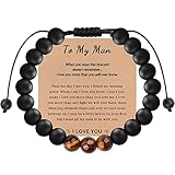 to My Man Bracelet,Adjustable Handmade Braided Natural Stone Beaded Bracele Bracelet Bracelet,Tiger