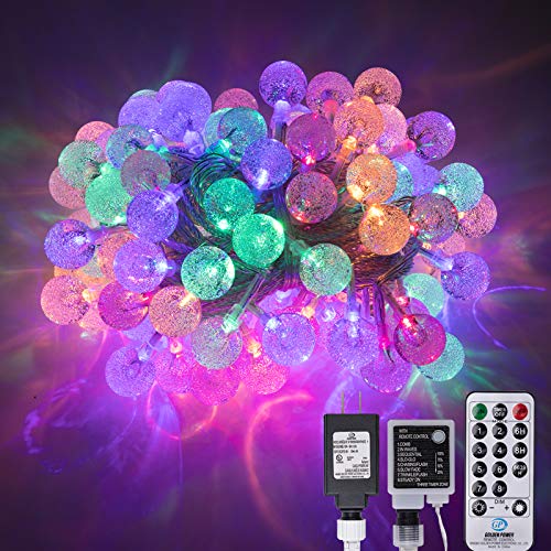 AWQ 100 LED 49 FT Globe Ball String Lights Crystal Bubble Ball Fairy String Lights Plug in with Remote 8 Modes Extendable for Indoor Outdoor Wedding Christmas Tree Garden Decor (Multicolor) AWQ 100 LED 49 FT Globe Ball String Lights Crystal Bubble Ball Fairy String Lights Plug in with Remote 8 Modes Extendable for Indoor Outdoor Wedding Christmas Tree Garden Decor (Multicolor)