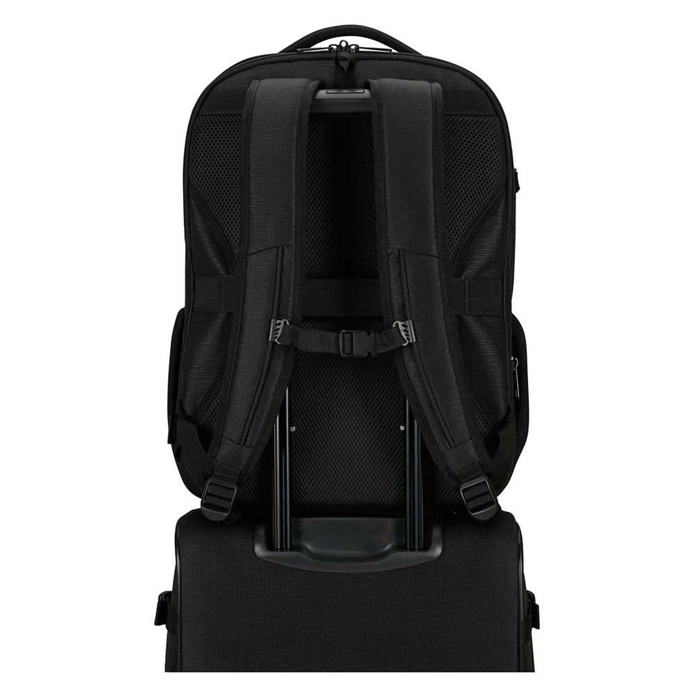 Samsonite Roader - Zaino PC Espandibile 17.3 Pollici, 46 cm, 31.5/39.5 L, Nero (Deep Black)