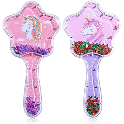 2 Pack Unicorn Hair Brush Set for Kids Cover