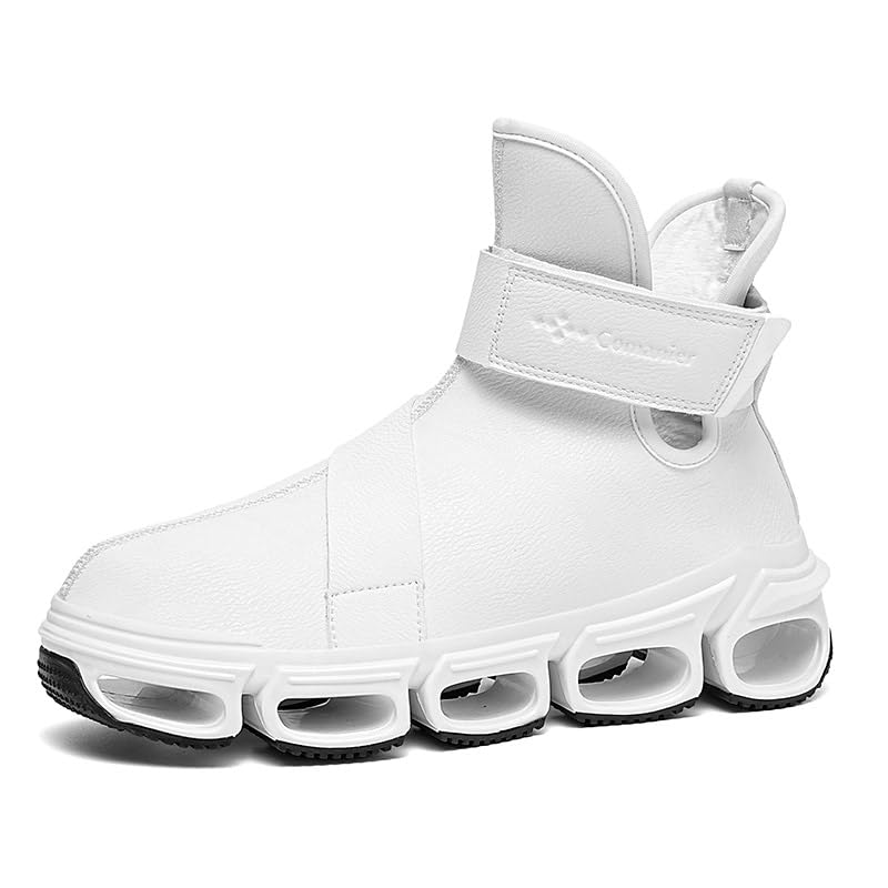 Image of Mens Chelsea Boots Casual For Men Blade Sneakers Sport Fashion High Top Men's Brown Black Size Boot Shoes Man Shoe