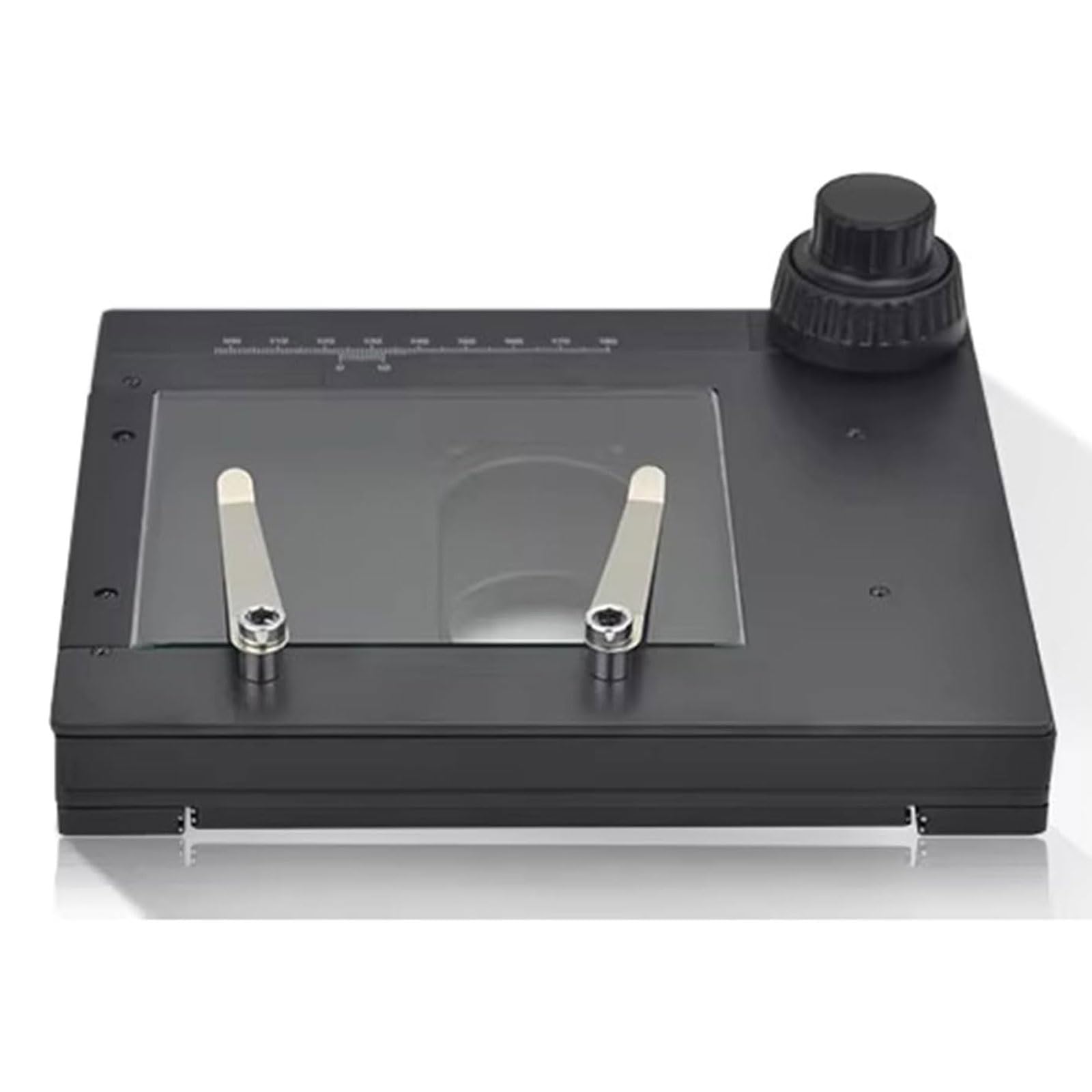 Eiwitany Precision Manual XY Sliding Stage, 60mm×55mm Travel Microscope Moving Platform for Lab Experiment & Macro Micro Photography