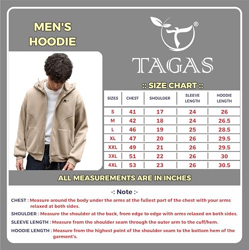 TAGAS Men's Mask Sweater Hoodie Beige - Image 7