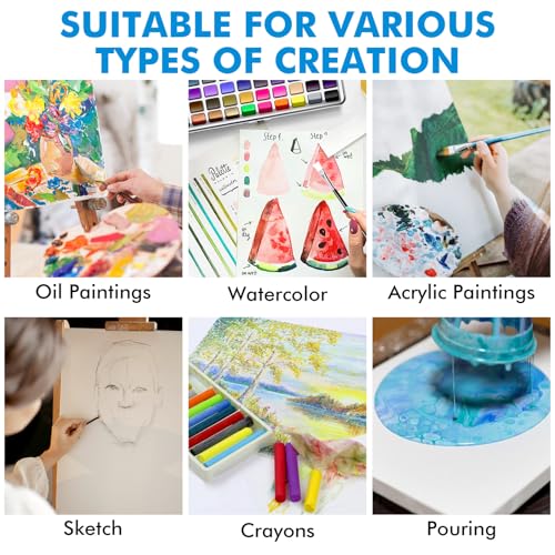 Image of Gotideal Canvas for Painting, 14 Pcs Muti Pack Stretched Painting Canvas, Blank Paint Canvases for Acrylic, Oil, Art Supplies for Artists, Adults 4x4,4x6, 5x7, 8x10,9x12, 11x14 Set of 14