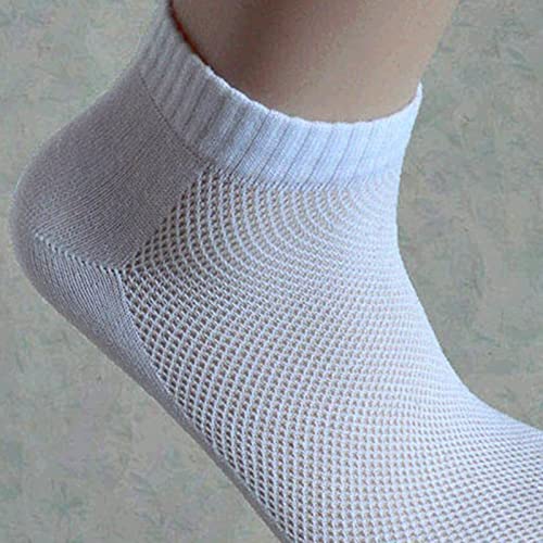 Bluelans Ankle Socks Athletic Socks Running Socks Low Cut Sports Socks for Men and Women White4