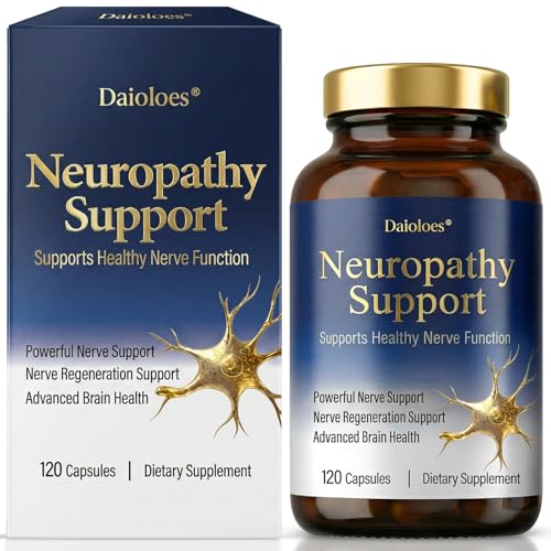 Neuropathy Supplements | Premium Nerve Support for Nerve Health Regeneration Cognitive | R-Alpha Lipoic Acid Vitamin B1 B6 B12 Magnesium | 120 Vegan Capsules 40 Day Supply