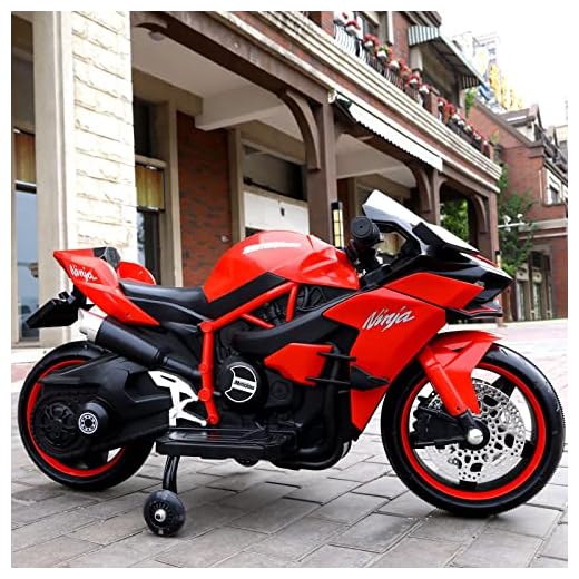Elektrisk motorcykel för barn med accelerationsgas och lampor, 2-hjuls elektrisk motorcykel åka på motorcykel utomhuslek leksak i 3-8 år