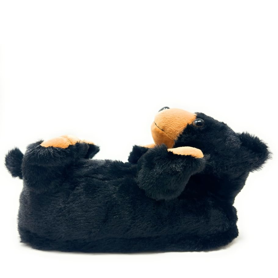 Image of Kids Animal Slippers, Soft Fuzzy Cozy House Shoes