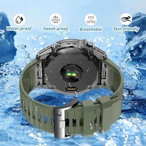 Correa rápida de silicona 22mm compatible Garmin miniatura 4