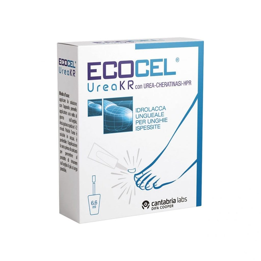Ecocel Urea Kr - Idrolacca Ungueale Per Unghie Ispessite, 6.6 Millilitro