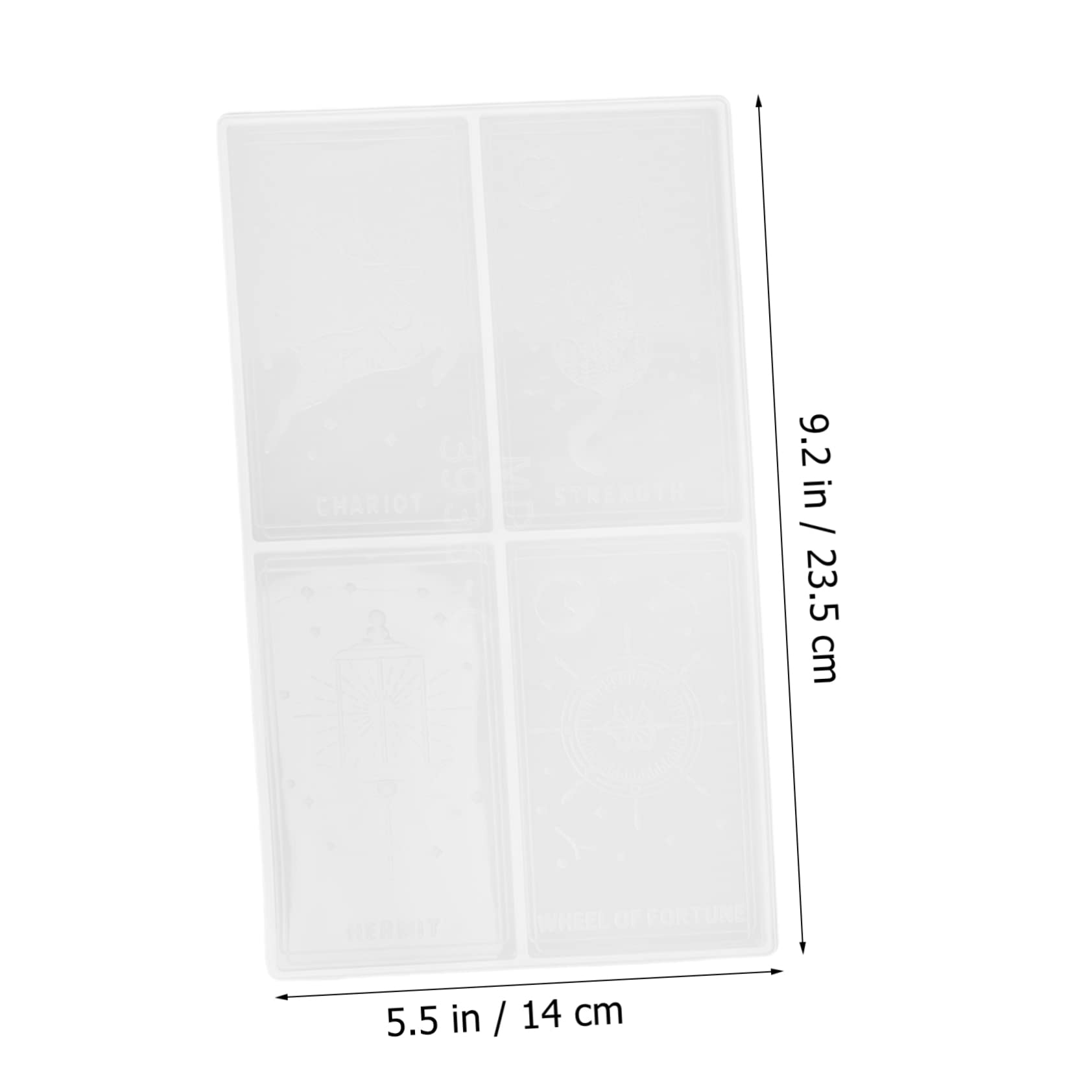 Moule à Cartes de Tarot en Silicone Blanc, 1 Set pour Loisirs Créatifs
