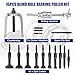 NYXOVA 16pcs Blind Hole Collet Bearing Race and Seal Puller Extractor Kit, Blind Inner Bearing Puller, Hole Remover Extractor Set, Slide Hammer Puller Tool Set (Blue)