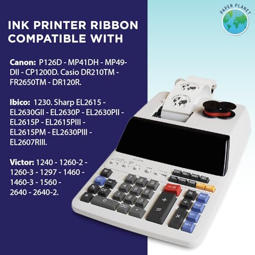 Cintas para Calculadora Impresora Rojo y Negro Pack 6 miniatura 3