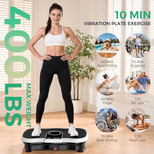 Vibration Plate Exercise Machine Fitness Platform Body Vibrating Board by HomePoweron - Used condition - Image 2