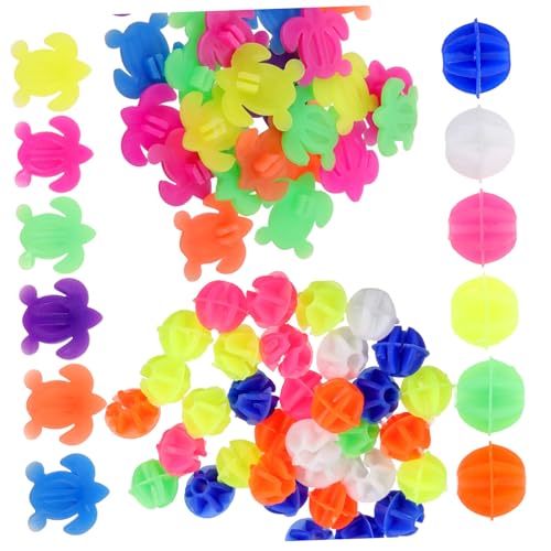 SEWACC 61個 入り自転車スポークビーズ プラスチック製ホイールクリップ 女の子用バイクアクセサリー 車用 で耐久性のある装飾品