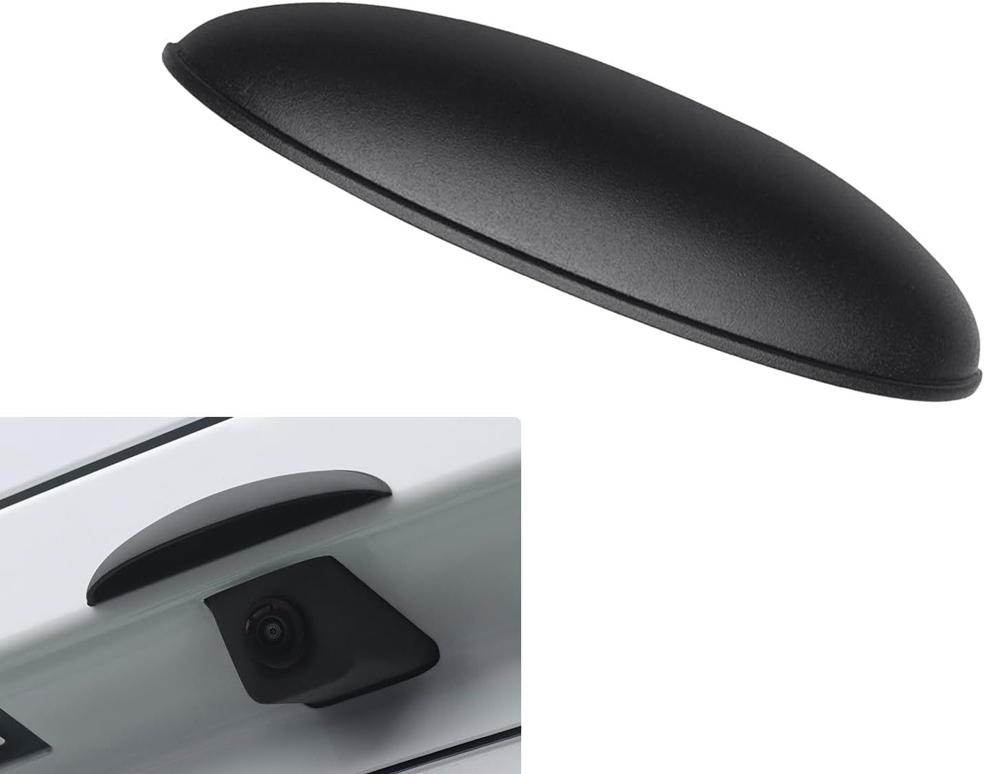 Woniyal Backup Camera Rain Shield Compatible with for Audi Q5 II (FY) 2016-2025, Rear View Lens Sun Visor Waterproof Protective Hood Guard Trim Matte Black