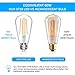 LANGREE Vintage LED Edison Bulb, 6W, Equivalent 60W, Soft White 2700k, Non-Dimmable Led Filament Light Bulb, E26 Base, High CRI 95+ Eye Protection, Clear Glass for Home Kitchen, Pack of 5