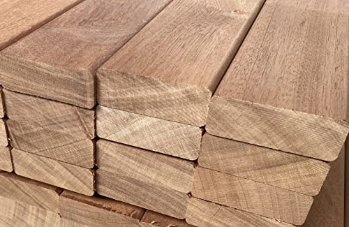 Set di doghe di ricambio in legno massiccio per panca da giardino – Kit di fissaggio facile da installare incluso – Migliora la tua pelliccia da esterno con doghe Quali