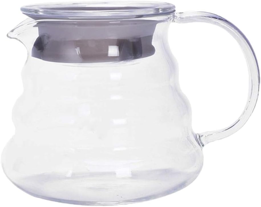 SGerste 250/360/600/800ml Clear Glass Range Coffee Server,Standard Glass Coffee Carafe, Coffee Pot (250ml Coffee Pot)