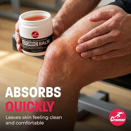 Image of Cramer Atomic Balm, Medium Strength Warming Pain Reliever for Relieving Minor Pain From Strains & Sprains, Relaxing Tight Muscles, & Assisting in Warm-Up for Athletes, Relieve Joint & Arthritis Pain