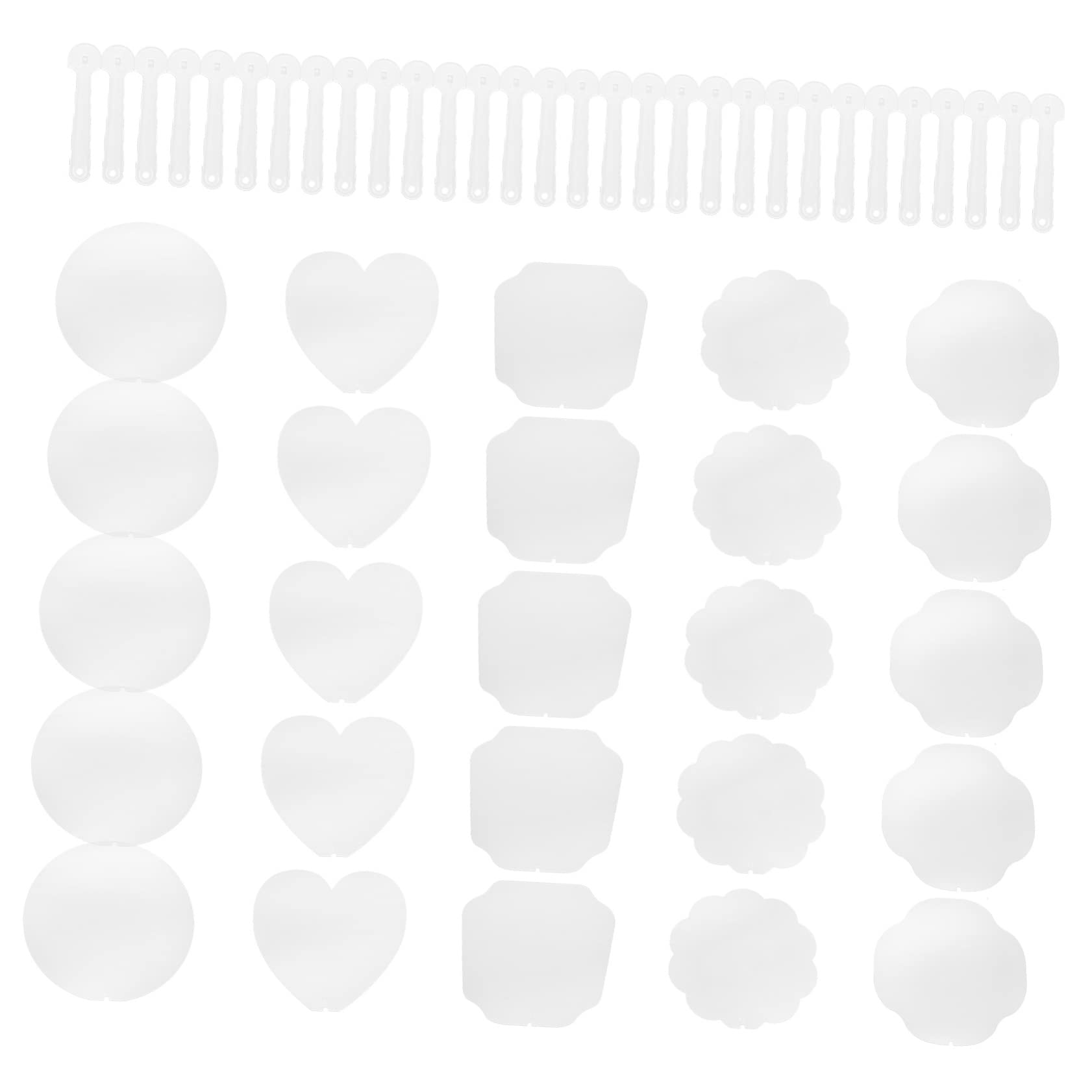 Ventaglio DIY Trasparente in Pvc 50 Pezzi per Disegno Ragazzo Ragazza | Disegno e Graffiti, Design Vuoto Misto, Migliora Abilità Manuale, Articolo per Attività Creative Stile Casuale