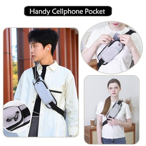 JENAGREEN Waterproof Sling Backpack Crossbody Sling Bag, Cross Bag Adjustable Travel Hiking Essentials Casual Daypack Multipurpose Chest Bag Purse for Women Men4