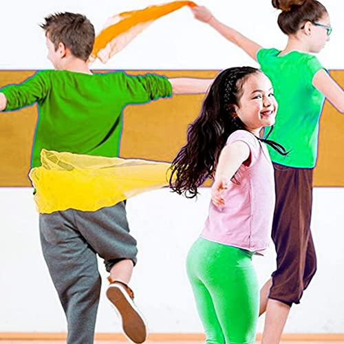 Dance Sjaals, Jongleren Sjaals Vierkante Muziek Beweging Sjaals Vierkant Zijde Dans Sjaal Magic Trucs Performance Props… - Image 7