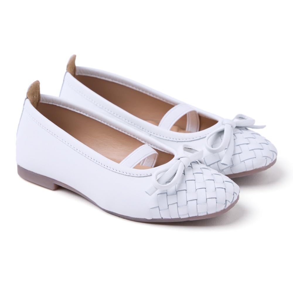 GIOSEPPO Lare Mary Jane Flat, White, 5 UK