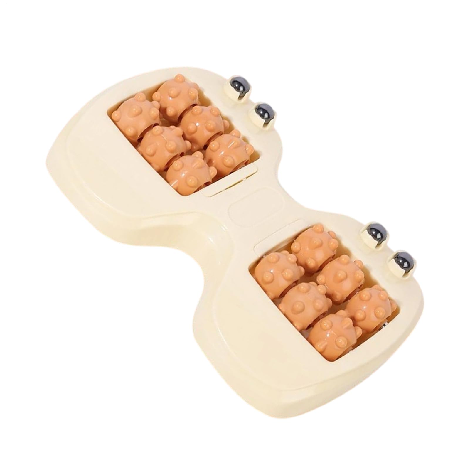 Foot Massage Roller - Portable Double Massage Tool, Heel Roller with Magnetic Beads - for Foot Care, Relaxation, Travel, Work, Daily Use