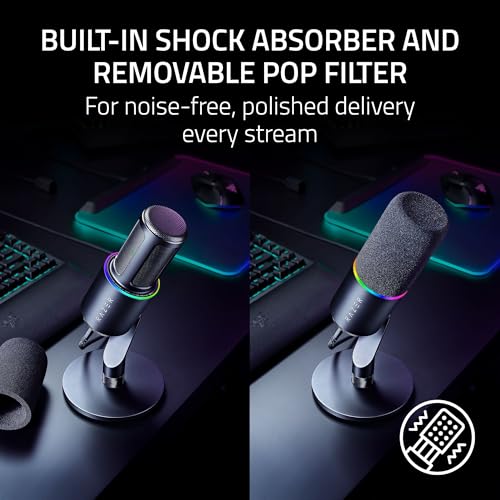 Image of Razer Seiren V3 Pro Microphone, Dynamic USB Type C & XLR Mic, Black