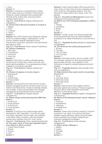 Image of ICAR PG Horticulture Book 2026 Solved Previous Year Paper 2019 to 2025 With Detail Solution As Per Updated Syllabus II Edition II As Per Syllabus