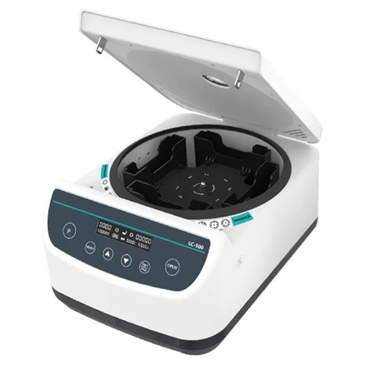 Laborglaswaren Mikroplatten-Zentrifuge, Tischzentrifuge mit niedriger Geschwindigkeit und Digitalanzeige, Labor-Zentrifuge mit 96 Vertiefungen, 500–2000 U/min