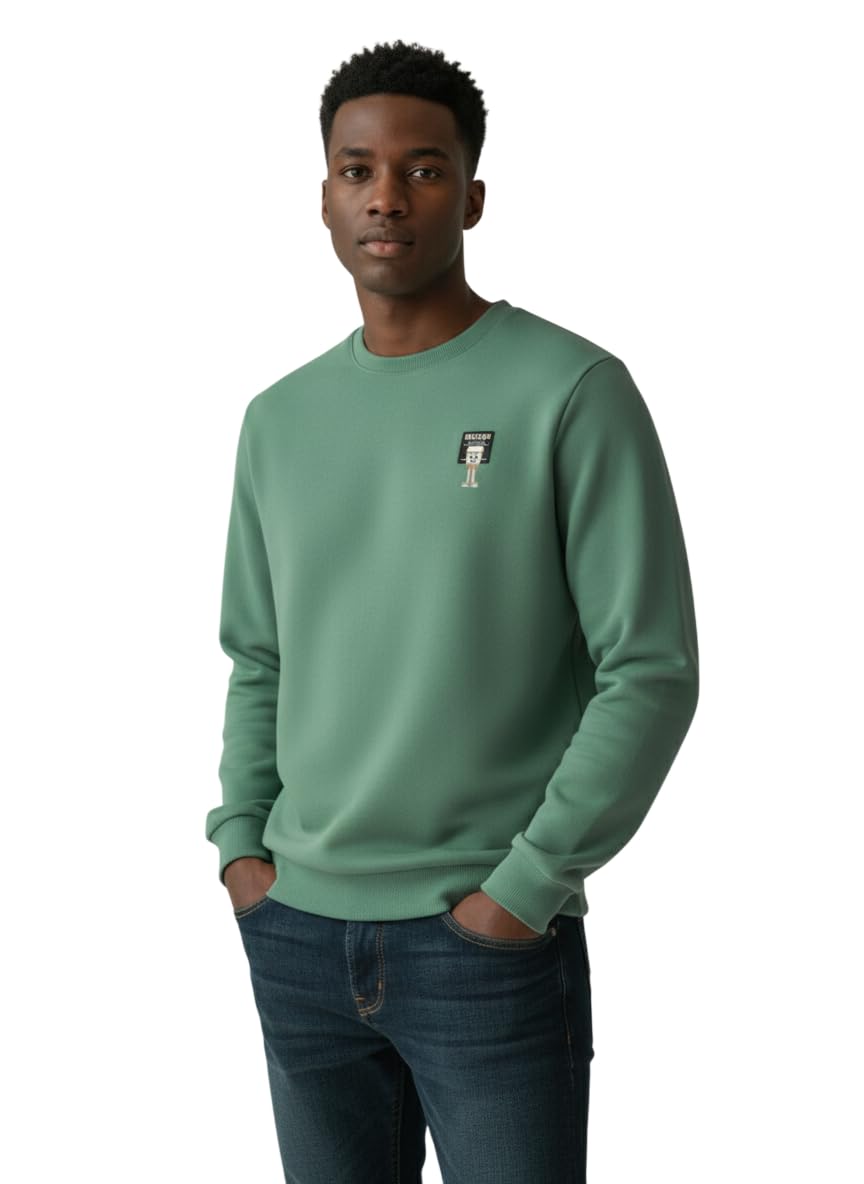 Men Winter Wool Round Neck Sweatshirt Pullover | Soft & Very Warm | Full Sleeve Winter Wear-image-12