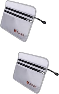 MAGICLULU 2Pcs Suporte De Arquivo Com Zíper Saco De Segurança De Dinheiro Saco De Arquivo Rack De Documentos Saco De Dinheiro À Prova De Fogo Sacos De Armazenamento Bolsa Com Zíper