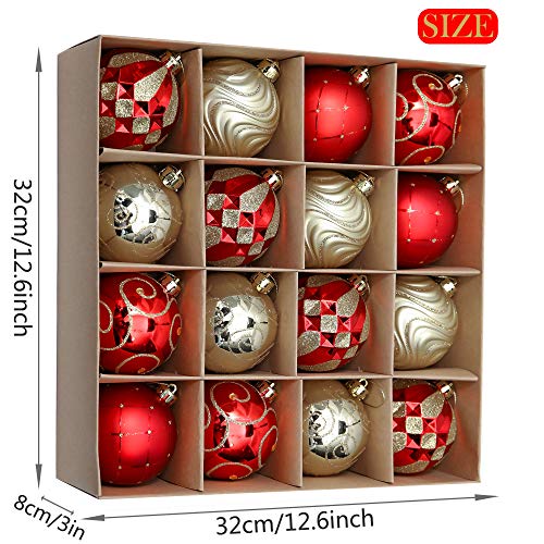 Valery Madelyn Palle di Natale 16 Pezzi 8cm Palle