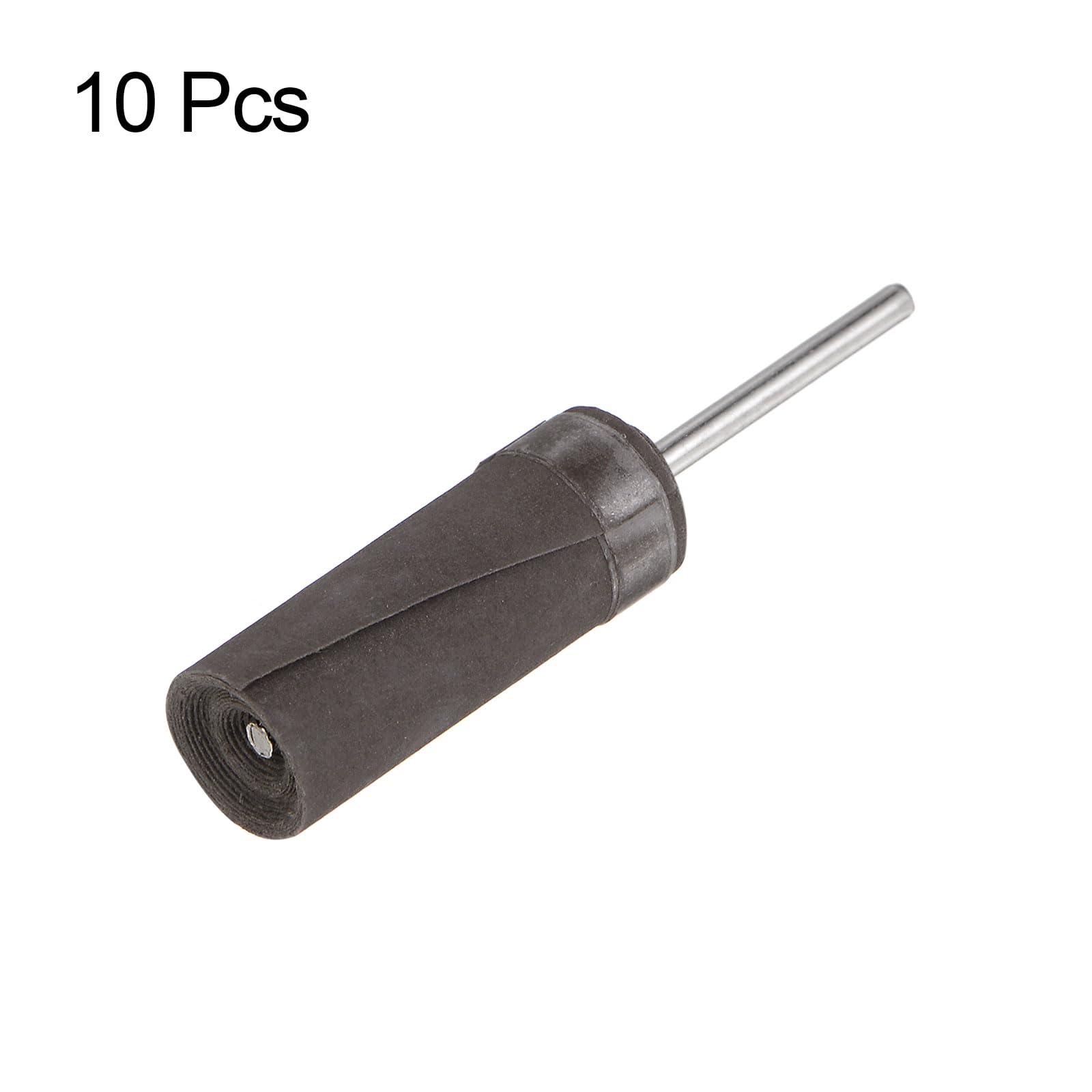 QUARKZMAN 10 Stück Schleifhülsen Rollen, Körnung 1000, 2,35 mm Schaft, Schleiftrommeln, Hülsen, Zylinder, Schleifkopf für Holzbearbeitung, Glas, Metall, Polieren