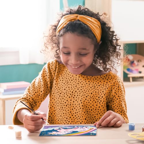 Ravensburger - CreArt Kids 18x24 cm - Numéro d'art - Licorne Néon - Kit de Peinture par numéros - Dès 7 Ans - 25904